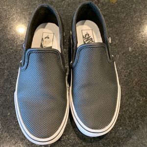 Classic leather Vans slip on